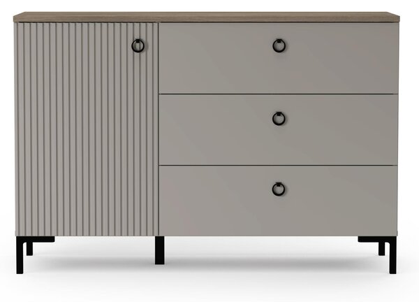 Komód Demandaron 1 (taupe + silverjack tölgy)
