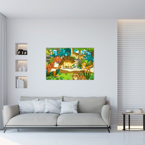 Kép - dinoszaurusz (90x60 cm)
