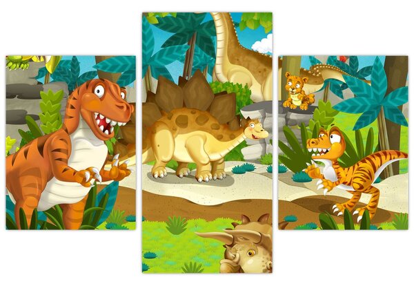 Kép - dinoszaurusz (90x60 cm)