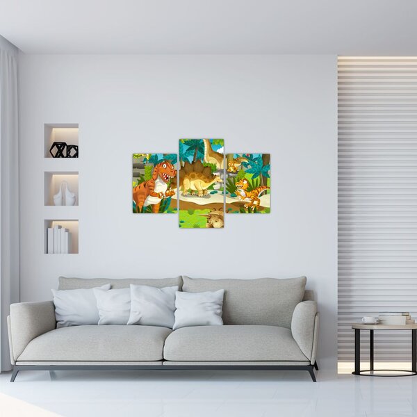 Kép - dinoszaurusz (90x60 cm)