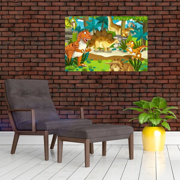 Kép - dinoszaurusz (90x60 cm)