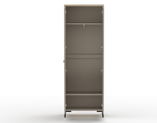 Ruhásszekrény Demandaron 3 (taupe + silverjack tölgy)