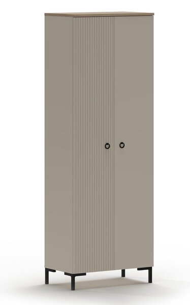 Ruhásszekrény Demandaron 3 (taupe + silverjack tölgy)