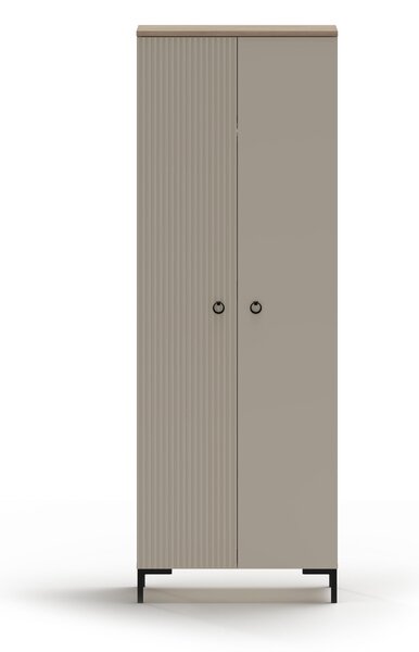 Ruhásszekrény Demandaron 3 (taupe + silverjack tölgy)