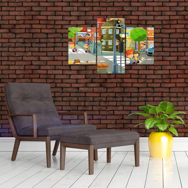 Kép - gyermek város (90x60 cm)
