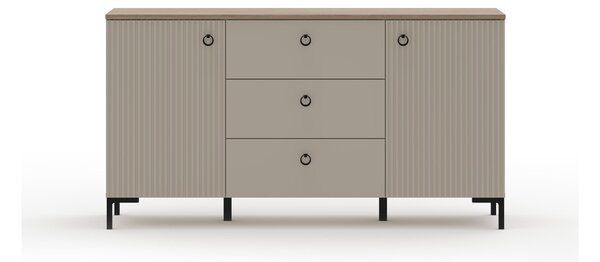 Komód Demandaron 4 (taupe + silverjack tölgy)