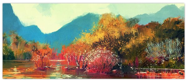 Kép - őszi színek (120x50 cm)