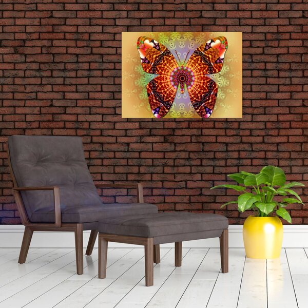 Kép - etno pillangó (70x50 cm)