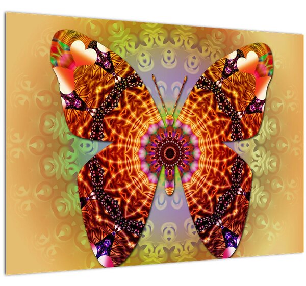 Kép - etno pillangó (70x50 cm)