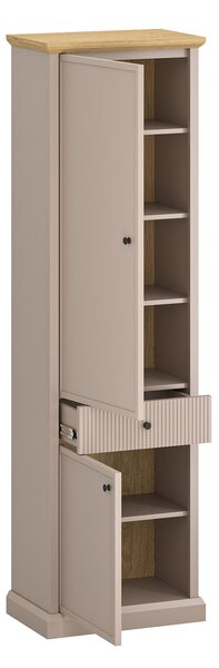Polcos szekrény Indices (taupe + kő tölgy)