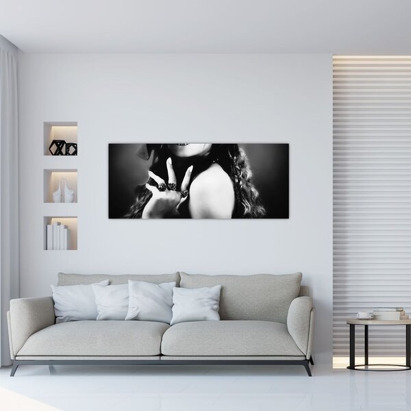 Kép - gyönyörű nő (120x50 cm)