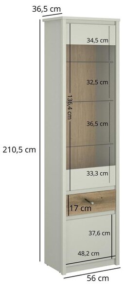 Vitrin Kodro 1 (kasmír + evoke tölgy) . Akció -26%