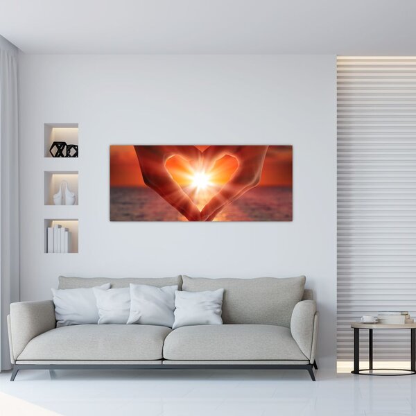 Kép - Nap a szívben (120x50 cm)