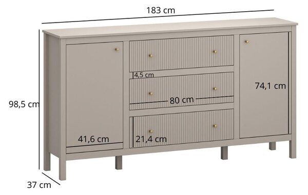 Komód Karankas 1 (taupe)