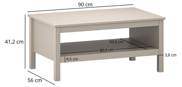 Dohányzóasztal Karankas (taupe) . Akció -26%