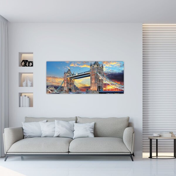 Kép - Tower Bridge, London, Anglia (120x50 cm)