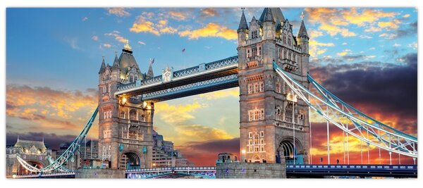 Kép - Tower Bridge, London, Anglia (120x50 cm)