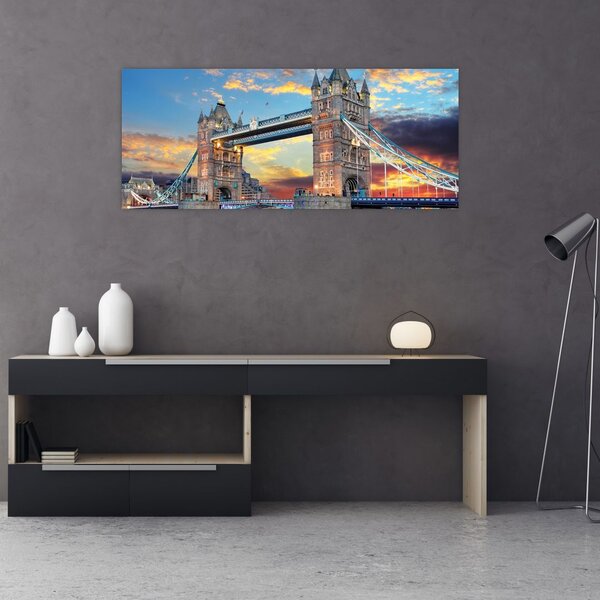 Kép - Tower Bridge, London, Anglia (120x50 cm)