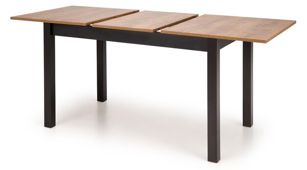 Széthúzható étkezőasztal Tentempies (artisan tölgy + fekete) (4-6 fő részére)
