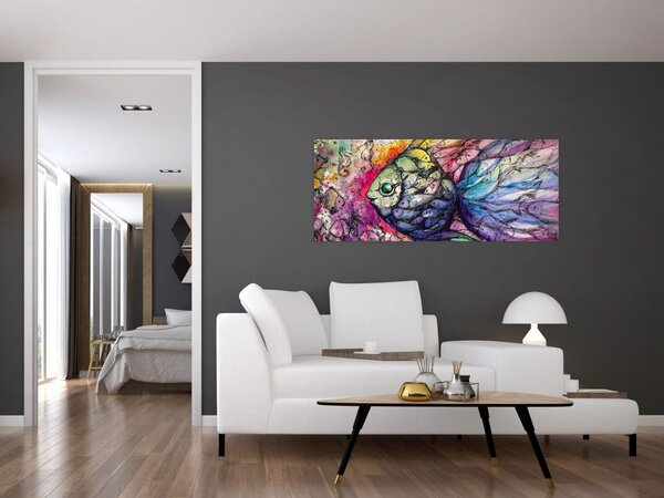 Kép - színes hal (120x50 cm)