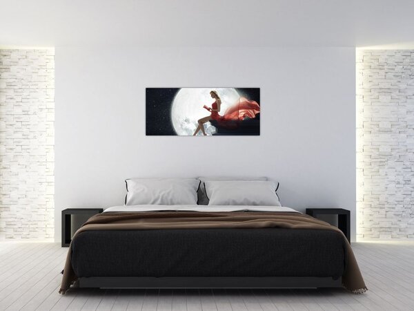 Kép - Nő a holdfényben (120x50 cm)