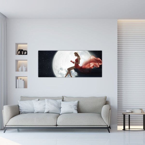 Kép - Nő a holdfényben (120x50 cm)