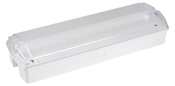 Ledino Hamm LED menekülési útvonal lámpa, süllyesztett, IP65 6500K, Fehér / opál, Folyosó, Műanyag