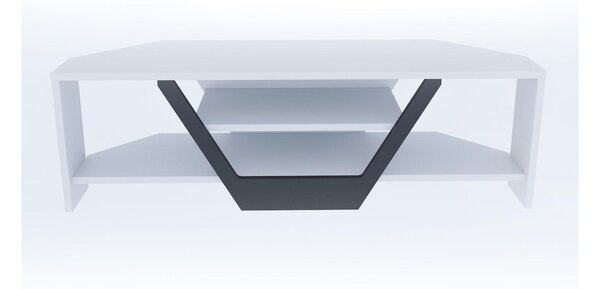 TV asztal/szekrény Sarra (fehér + fekete)