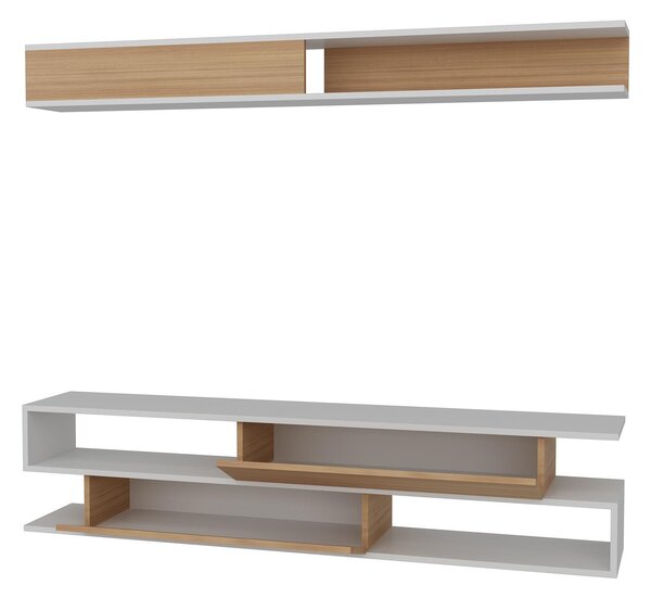 Nappali fal Simpsonic (teak + fehér) . Akció -28%