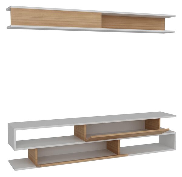 Nappali fal Simpsonic (teak + fehér) . Akció -28%