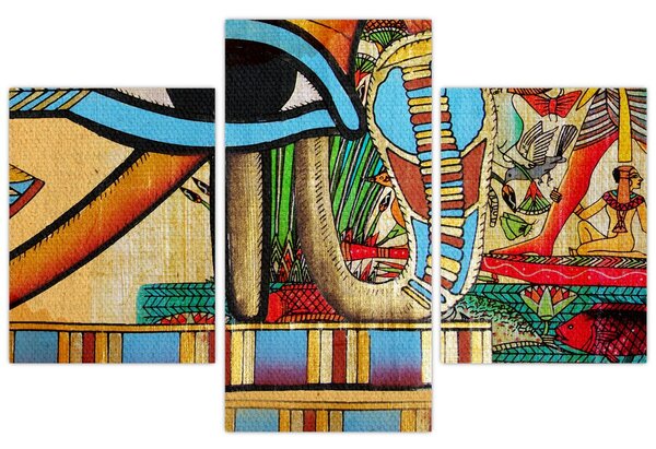 Egyiptomi motívumú kép (90x60 cm)