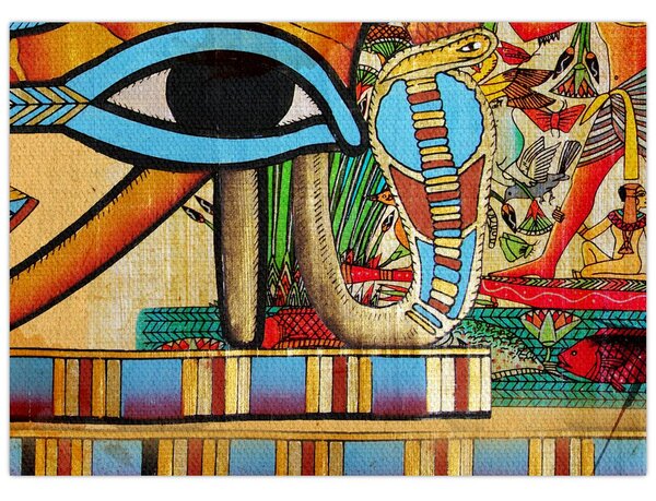 Egyiptomi motívumú kép (70x50 cm)