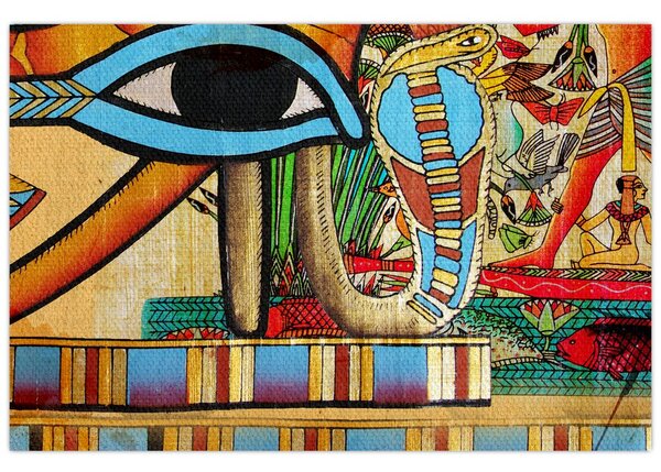 Egyiptomi motívumú kép (90x60 cm)