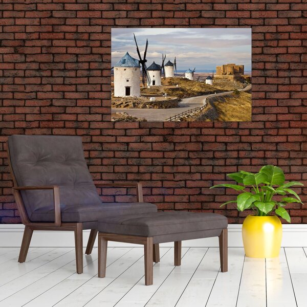 Kép - Consuegra szélmalmai, Spanyolország (90x60 cm)
