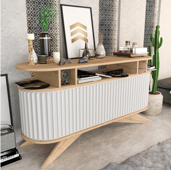 Szekrény Stark (tölgy + fehér)