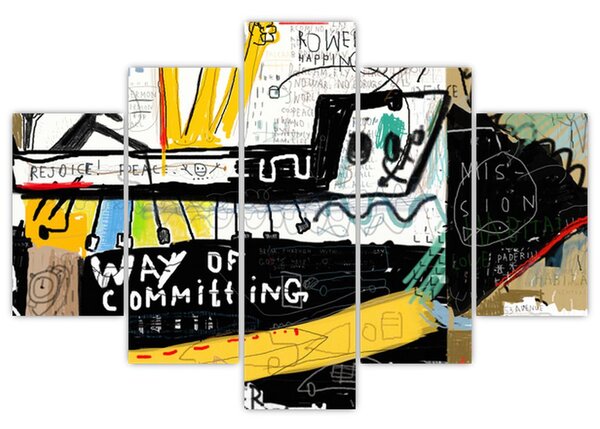 Festmény - Graffiti (150x105 cm)