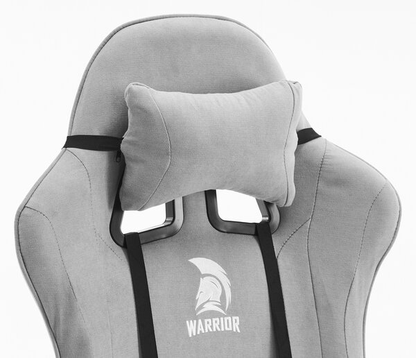 Warrior gamer szék, forgószék szürke szövet (BASIC-1-921-GREY)