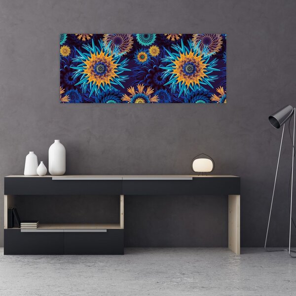 Kép - 3D virágok (120x50 cm)