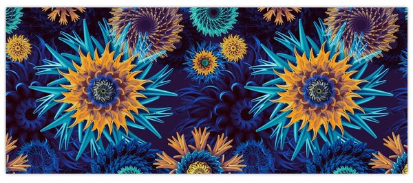 Kép - 3D virágok (120x50 cm)
