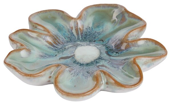BLUE BLISS kerámia fali dekoráció Ø 11 cm , zöld