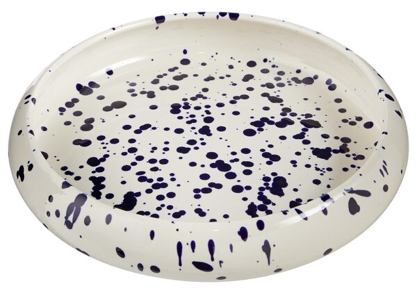 BOOGY SPLASH tésztás tányér 24 cm , sötétkék