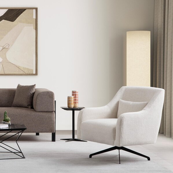 Fotel Ginarutta (fehér + fekete). Akció -30%
