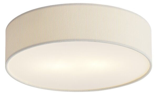 Modern mennyezeti lámpa fehér bársonyernyővel 38 cm 2-lámpás - Luz
