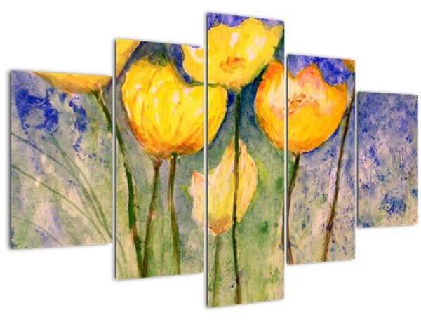 Kép - sárga tulipán (150x105 cm)