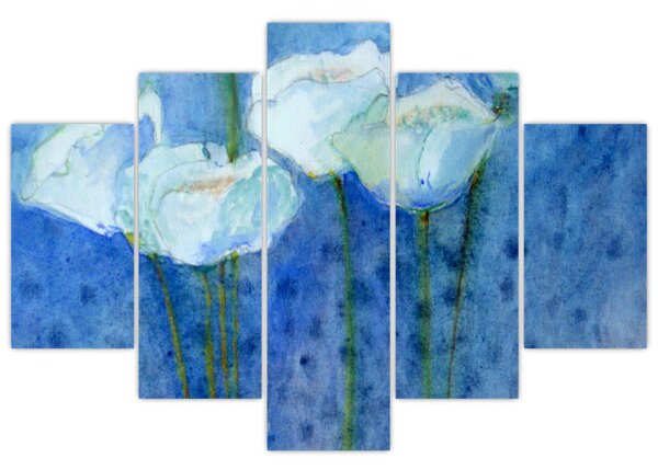 Kép - fehér tulipán (150x105 cm)
