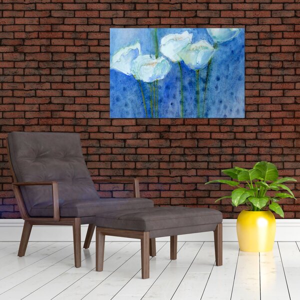 Kép - fehér tulipán (90x60 cm)