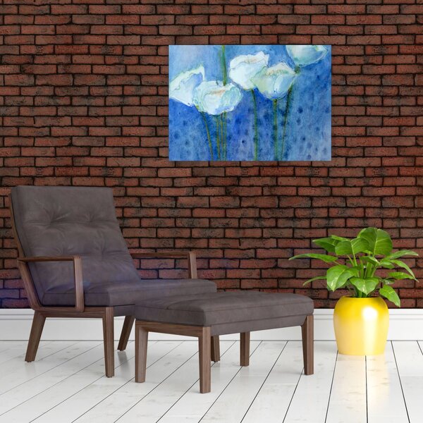 Kép - fehér tulipán (70x50 cm)