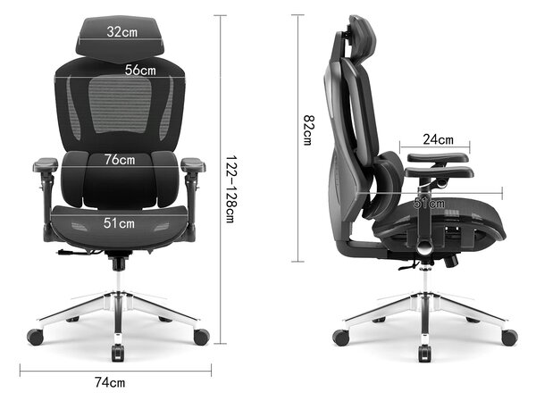 Prémium hálós ergonómikus irodaszék, forgószék (E20)