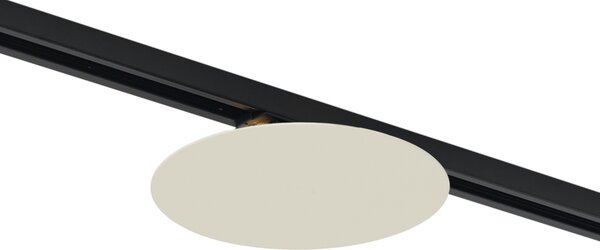 Modern bézs mennyezeti lámpa sínrendszerhez 1 fázisú 2-lámpás - Iconic Pulley