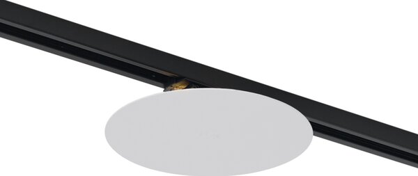 Modern fehér mennyezeti lámpa sínrendszerhez 1 fázisú 2-lámpás - Iconic Pulley